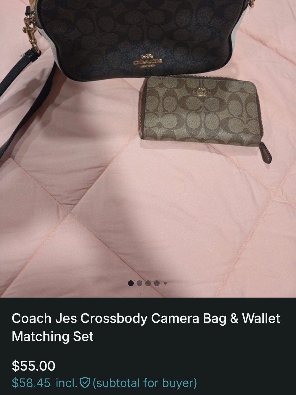 Coach Jes Crossbody Camera Bag & Wallet Matching Set